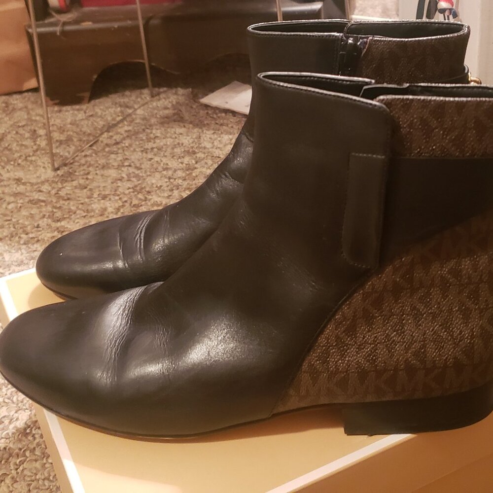 Michael Kors Mira Leather Ankle Bootie